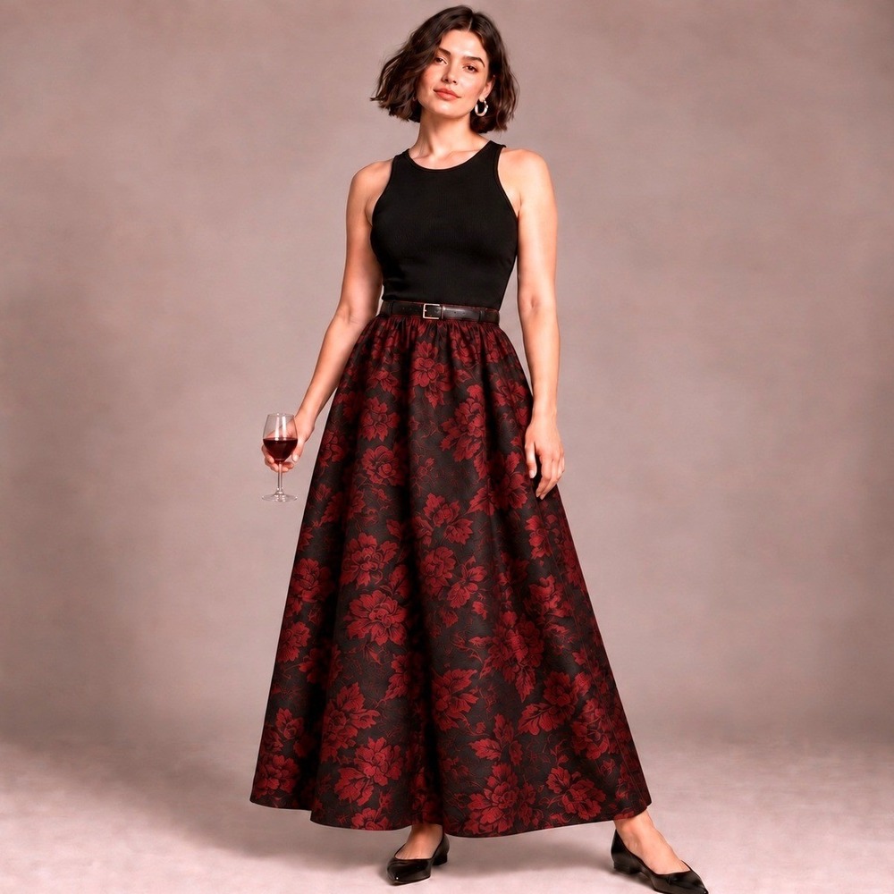 Vogue 9882 80s Revival Easy Sew Pull-On Skirts 3 Lengths Sz 20-22 Vtg '87